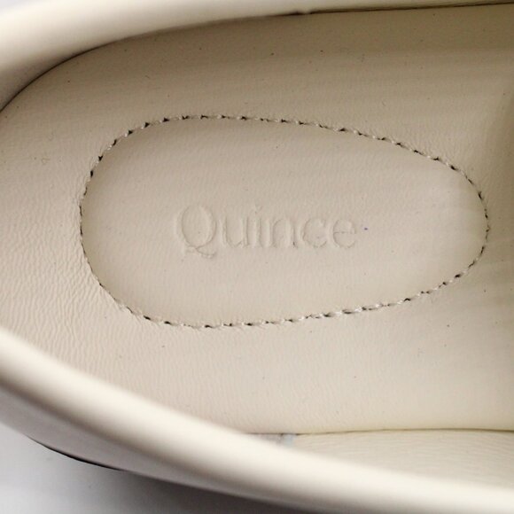 NIDB Quince Italian Leather Lug Sole Loafers in Bone US Women's Size 7 - Picture 8 of 12